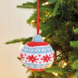 Make a Simple Christmas Bauble Knitting Pattern