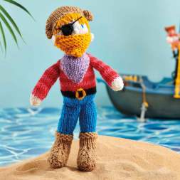Bearded Pirate Doll Toy Knitting Pattern Knitting Pattern