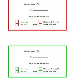 Free printable gift labels