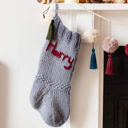Super Chunky Stocking by Lauren Aston Designs Knitting Pattern