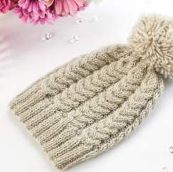 Learn To Knit A Cable Hat Knitting Pattern