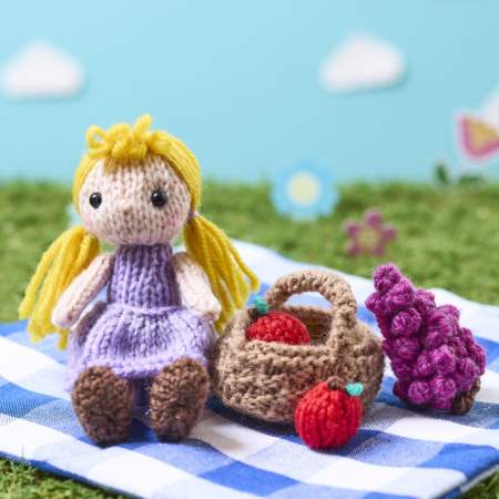 Doll’s Picnic Play Set Knitting Pattern Knitting Pattern