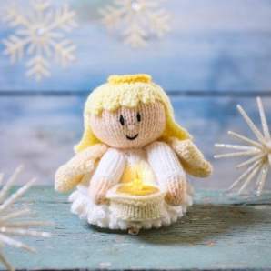Christmas Angel Chocolate Orange Cover Knitting Pattern