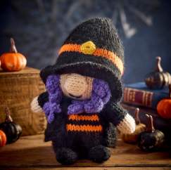 Halloween Gonk Witch Chocolate Orange Cover Knitting Pattern