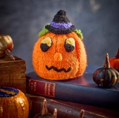 Halloween Pumpkin Chocolate Orange Cover Knitting Pattern