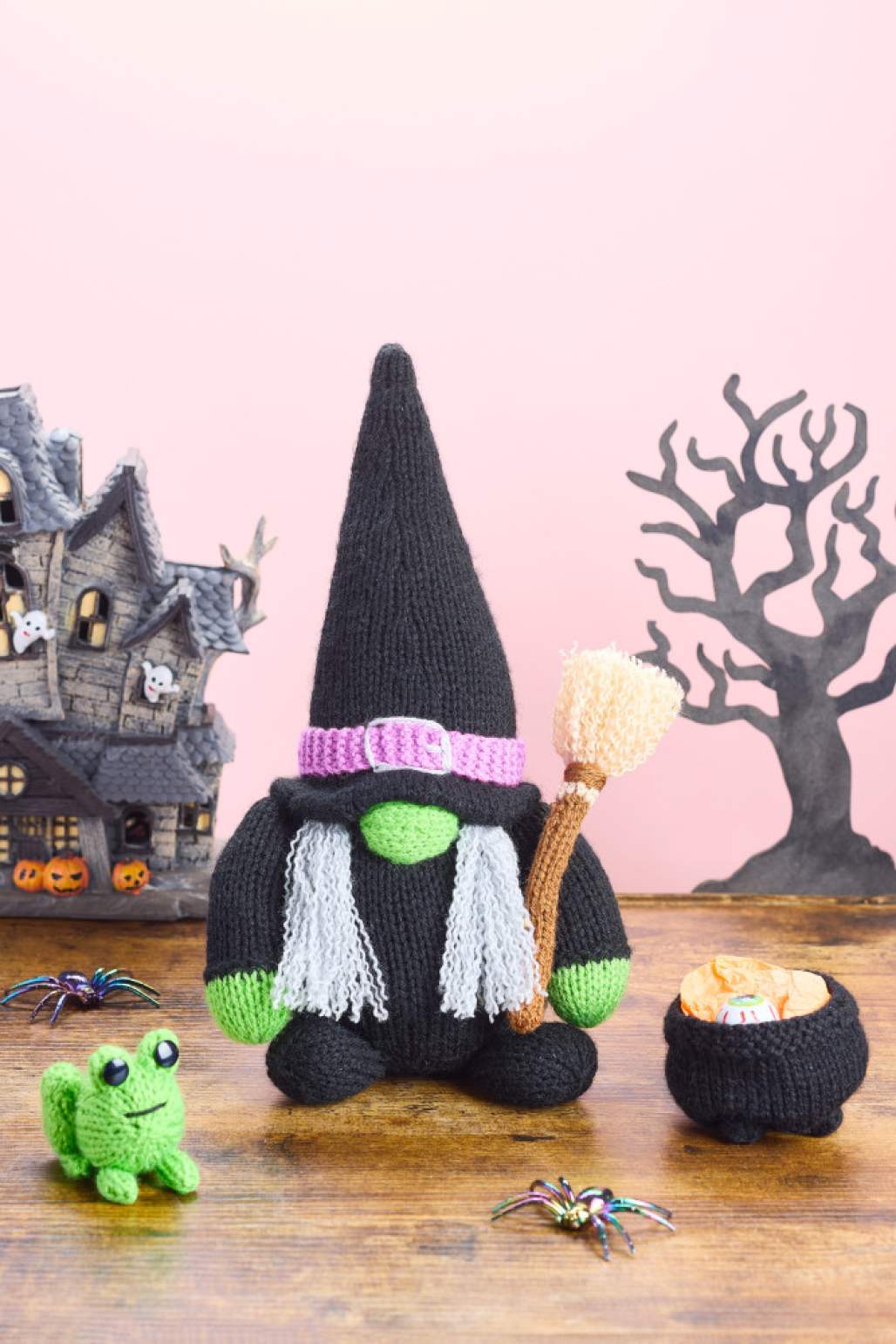 Witch & Wizard Gonk Knitting Pattern Set: Witch Gonk (Gnome)