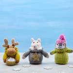 Animal Chocolate Orange Cover Knitting Patterns: Moose, Penguin, Wolf Knitting Pattern