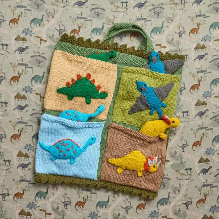 Dinosaur Play Bag Knitalong: Part One Knitting Pattern