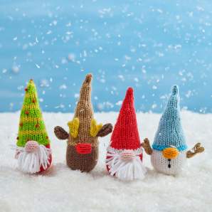 Mini Gonks Crimbo Crew Knitting Pattern Knitting Pattern
