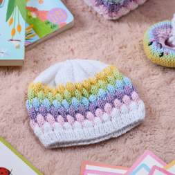 Rainbow Baby Set Knitalong: Part Three - Baby Beanie Hat Knitting Pattern