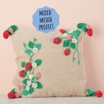 Strawberry Cushion Knitting Pattern