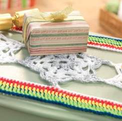 Festive Star Crochet Table Runner Crochet Pattern