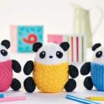 5 Quick Animal Toys: Hamster, Cat & Pandas Knitting Pattern
