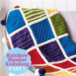 Rainbow Blanket Knitalong Part 1 Knitting Pattern