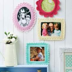 Fancy Crochet Picture Frames Knitting Pattern