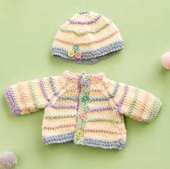 Preemie Baby Cardigan & Hat Knitting Pattern