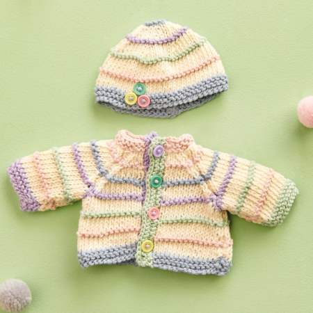 Preemie Baby Cardigan & Hat Knitting Pattern