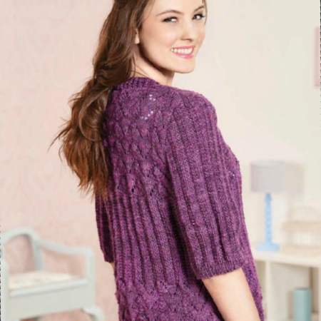 Violet Cardigan | Free Knitting Patterns | Let's Knit Magazine
