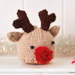Rudolph Reindeer Chocolate Orange Cover Pattern Knitting Pattern
