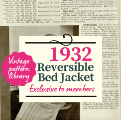 Vintage Pattern: Bed Jacket Knitting Pattern