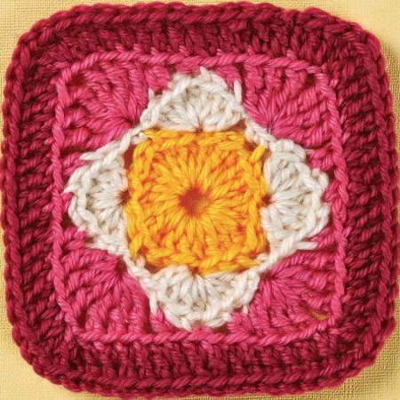 Twist Square Granny Square crochet Pattern