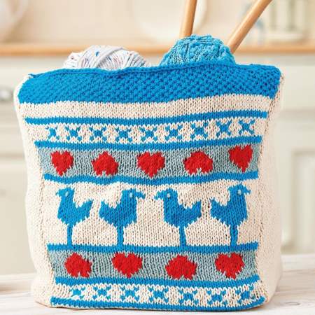 Scandi storage bag Knitting Pattern