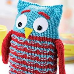 Sidney Owl Toy Knitting Pattern