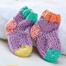 Simple Baby Socks Knitting Pattern Knitting Pattern