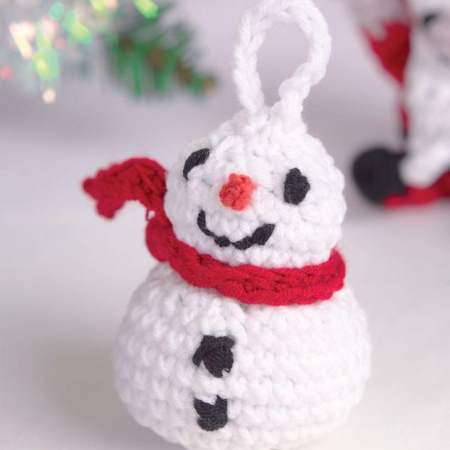 Snowman Tree Decoration crochet Pattern