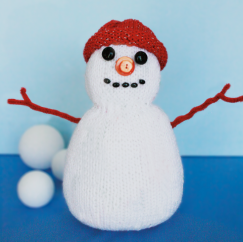 Lily Sugar’n Cream Snowman Knitting Pattern