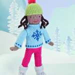 Skiing Steffi Chart Knitting Pattern