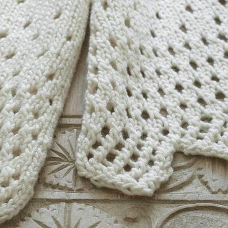 Summer Eyelet Scarf Knitting Pattern