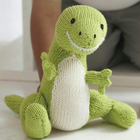 T-Rex Toy Knitting Pattern