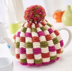 Easy Colourful Teacosy Knitting Pattern