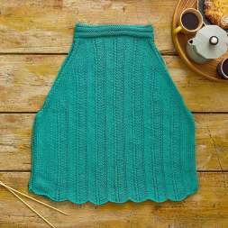 Cropped Teal Halterneck Knitting Pattern