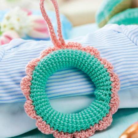 Flower Crochet Teething Ring crochet Pattern