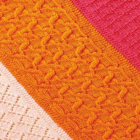 Textured gift blanket part three Knitting Pattern
