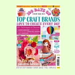 100 Days of Top Craft Brands  Bonus Patterns Templates Issue 6 Knitting Pattern