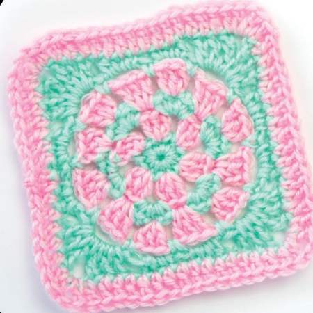 Circular Granny Square crochet Pattern