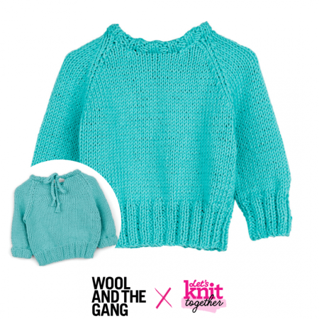 TWO WEEKS ONLY! Wool and the Gang Baby Jumper Knitting Pattern