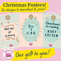 Printable Christmas Knitting Posters Knitting Pattern