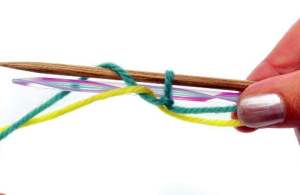 Provisional cast on - Step 2