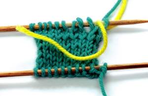 Provisional cast on - Step 4