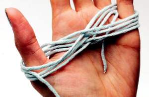 Winding a bobbin - Step 1