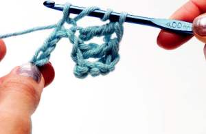 Double treble crochet (dtr) - Step 1