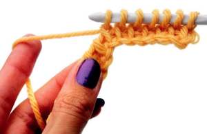 Tunisian simple stitch (TSS) - Step 2