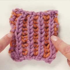 How To Work Two-colour Brioche Stitch