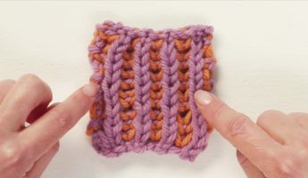 How To Work Two-colour Brioche Stitch Knitting Video
