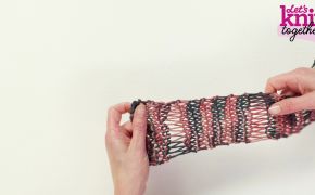 How To Work a Drop Stitch (y2rn) Knitting Video