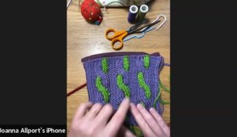 Christmas Workshop with Jo Allport: Knit a Cable Bag Knitting Video